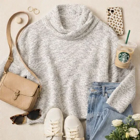 Madewell Cozy Cowl Neck Sweater – Size Small - Picture 1 of 6